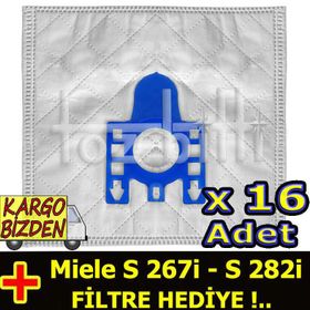 Miele S 267I S 282i Uyumlu Süpürge Toz Torbası