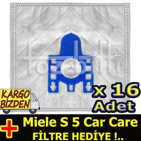 Miele S 5 Car Care Uyumlu Süpürge Toz Torbası