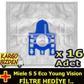 Miele S 5 Eco Young Vision Uyumlu Süpürge Toz Torbası