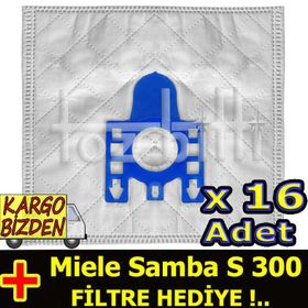Miele Samba S 300 Uyumlu Süpürge Toz Torbası