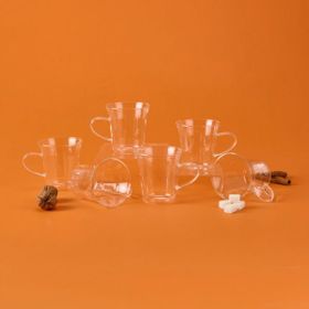 Mien 170 ml Şeffaf 6'lı Çay Fincan Seti