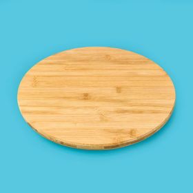 Mien 30x30x2.5 cm Açık Kahverengi Dönebilen Stantlı Pizza Sunum Panosu