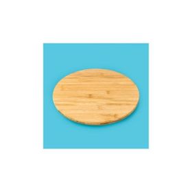 Mien 30x30x2.5 cm Açık Kahverengi Dönebilen Stantlı Pizza Sunum Panosu