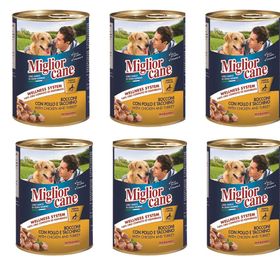 Miglior Cane Tavuk ve Hindi 6x405 gr Konserve Köpek Maması