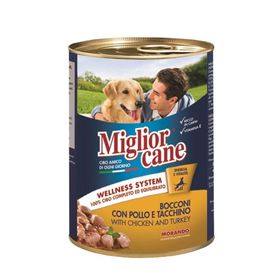 Miglior Cane Tavuk ve Hindi 6x405 gr Konserve Köpek Maması