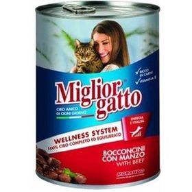 Miglior Gatto 12x405 gr Sığır Etli Yetişkin Kedi Konservesi