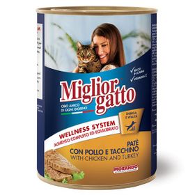 Miglior Gatto 405 gr Tavuk ve Hindili Konserve Kedi Maması