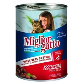 Miglior Gatto 6x405 gr Biftekli Yetişkin Kedi Konservesi
