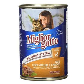 Miglior Gatto Dana Etli ve Havuçlu 405 gr Kedi Konserve