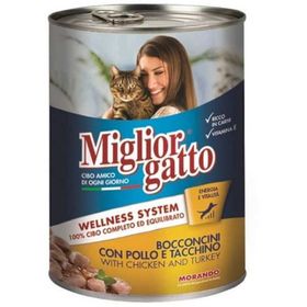 Miglior Gatto Kümes Hayvanlı ve Havuçlu 12x405 gr Kedi Konserve