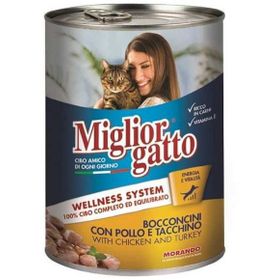 Miglior Gatto Kümes Hayvanlı ve Havuçlu 12x405 gr Kedi Konserve