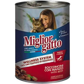 Miglior Gatto Parça Etli Biftekli 405 Gr Konserve Kedi Maması