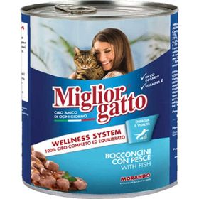 Miglior Gatto Parça Etli ve Balıklı 405 gr Kedi Konserve