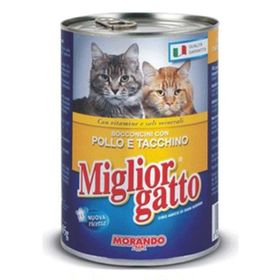Miglior Gatto Tavuk ve Hindi Etli 24x405 gr Kedi Konserve