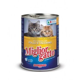 Miglior Gatto Tavuk ve Hindi Etli 6x405 gr Kedi Konserve