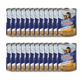 Miglior Gatto Tavuk ve Hindili 24x405 gr Konserve Kedi Maması