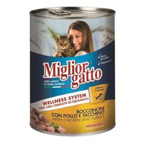 Miglior Gatto Tavuklu Hindili 405 gr Kedi Konservesi