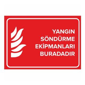 Mignatis 50x70 cm Yangın Söndürme Ekipmanları Buradadır Levhası