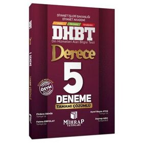 Mihrap Yayınları - DHBT Derece 5 Çözümlü Deneme