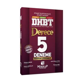 Mihrap Yayınları - DHBT Derece 5 Çözümlü Deneme