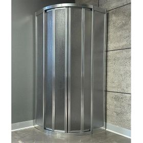 Mika 100x100 CM Oval Teknesiz Plastik Camlı Duşakabin