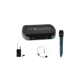 Mikado MCW-801B 16X2 Kanallı 1 El 1 Yaka Kablosuz Mikrofon