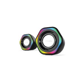 Mikado MD-176 Beyaz 2.0 3W-2 RGB Aydınlatmalı Speaker Hoparlör