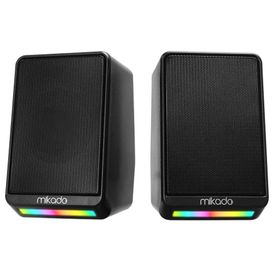 Mikado MD-178 Siyah Kasa 6W 1+1 RGB Aydınlatma USB Masaüstü Speaker