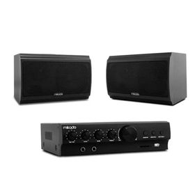 Mikado MD-2552 Mikrofon Destekli Toplantı Siyah Anfi Hoparlör