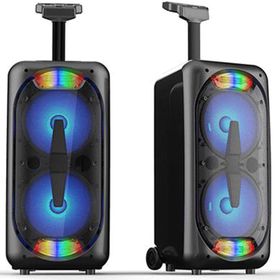 Mikado MD-801KP 3.7V2400mah 30W Bluetooth-USB-TF-FM-Led Işıklı Kablolusuz Mikrofonlu Toplantı Anfisi