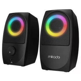 Mikado MD-90R 2.0 5 W 2 Siyah RGB 2.0 Gaming Bluetooth Speaker