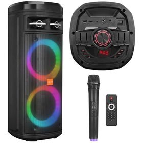 Mikado MD-BT106 30W USB/BT/TF/TWS Led Işıklı Kablosuz Mikrofonlu Kule Hoparlör