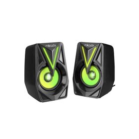 Mikado MD-S23 Glare 3x2 W Siyah USB 2.0 RGB Speaker