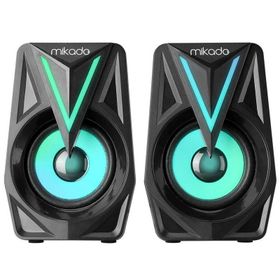Mikado MD-S23 Glare 3x2 W Siyah USB 2.0 RGB Speaker