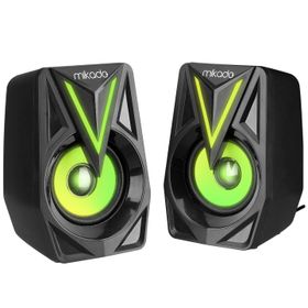 Mikado MD-S23 Glare 3x2 W Siyah USB 2.0 RGB Speaker