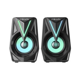 Mikado MD-S23 Glare 3x2 W Siyah USB 2.0 RGB Speaker