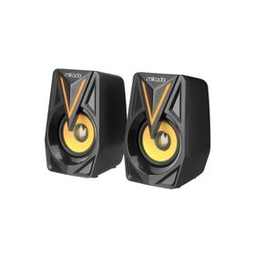 Mikado MD-S23 Glare 3x2 W Siyah USB 2.0 RGB Speaker