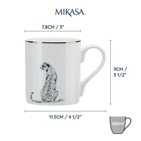 Mikasa Fine China Çita Desenli 280 ml Kupa