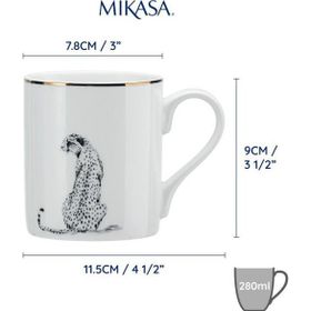 Mikasa Fine China Çita Desenli 280 ml Kupa