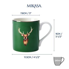 Mikasa Fine China Geyik Desenli 280 ml Kupa