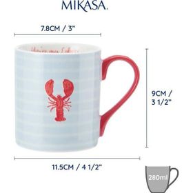 Mikasa Fine China İstakoz Desenli 280 ml Kupa