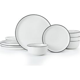 Mikasa MKLIMESTN12PC Limestone 12 Parça Porselen Yemek Takımı