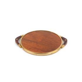 Mikasa Moor 30 x 37 x 2 cm Gold Ahşap Sunum Tepsisi