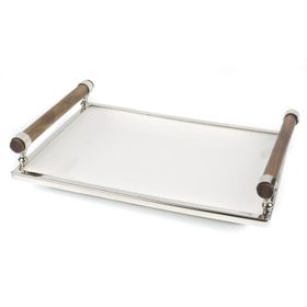 Mikasa Moor 39 x 28 x 4 cm Gümüş Ahşap Seramik Servis