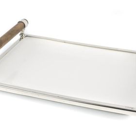 Mikasa Moor 39 x 28 x 4 cm Gümüş Ahşap Seramik Servis