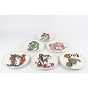 Mikasa Moor Alfabet 6'lı 20 cm Pasta Tabağı