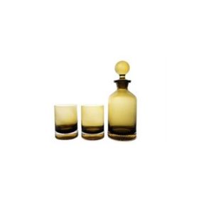 Mikasa Moor Amber Gold 3 Parça Viski Seti