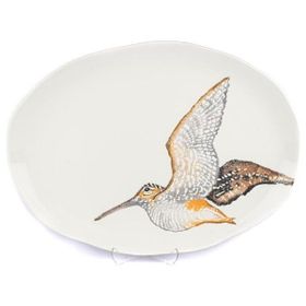 Mikasa Moor Amorf Turuncu 44x32cm Seramik Bıldırcın Kuş Servis