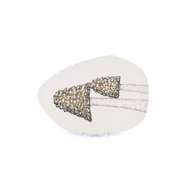 Mikasa Moor Amorf Yeşil 45x32 cm Oval Seramik Servis