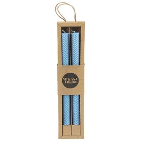Mikasa Moor Balık Sırtı Açık Mavi Mat 25 cm 2'li Mum